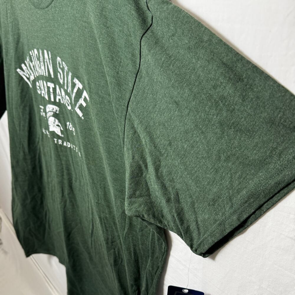 Michigan State Spartans T Shirt Mens 3XL Green NWT Pro Edge NCAA - Picture 5 of 9